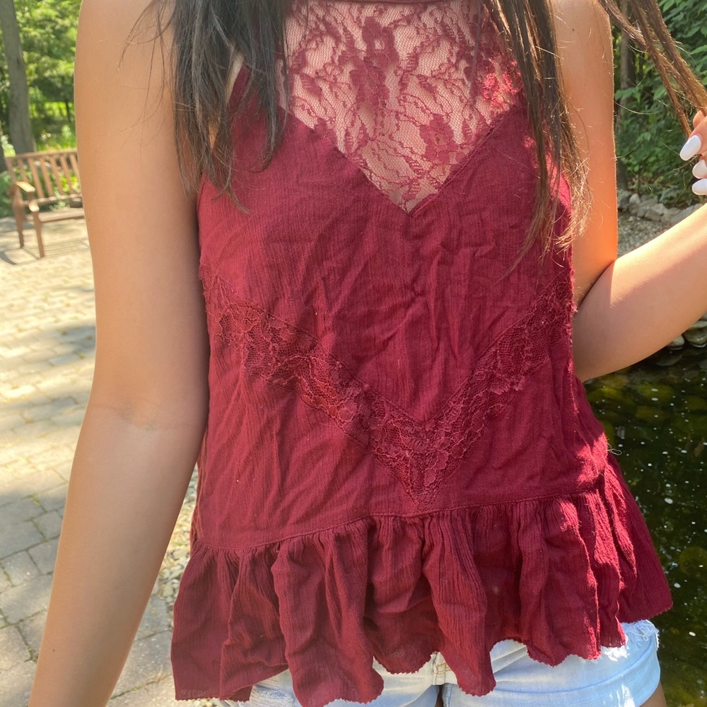 Hollister lace crop top